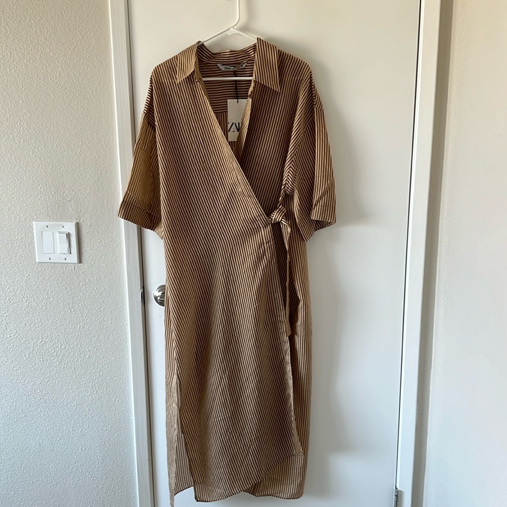 ZARA wrap dress. New with tags.